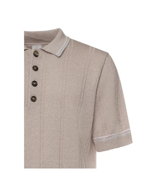 Eleventy Natural Polo Shirts for men