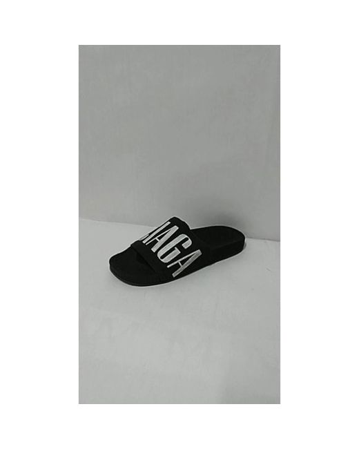 Balenciaga Black Sliders for men