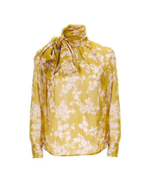 Blouses di Elisabetta Franchi in Yellow