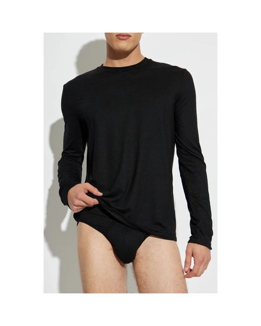 DSquared² Black Long Sleeve Tops for men