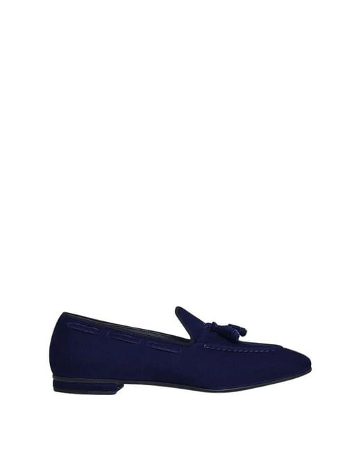 Francesco Russo Blue Loafers