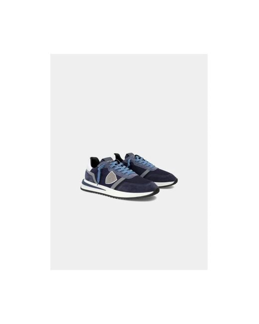 Philippe Model Blue Sneakers for men