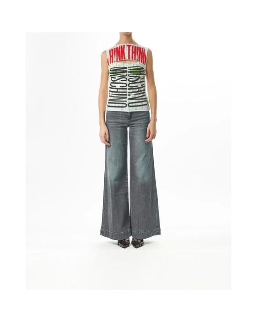 Moschino Green Sleeveless Tops