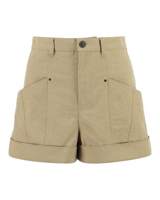 Isabel Marant Natural Short Shorts
