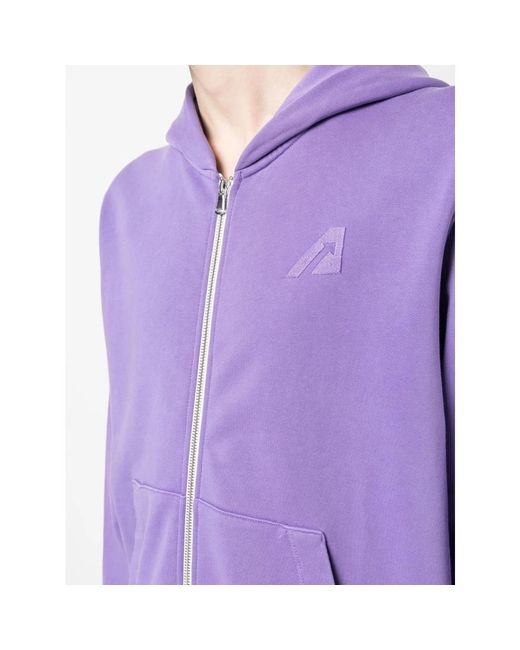 Autry Purple Zip-Throughs for men