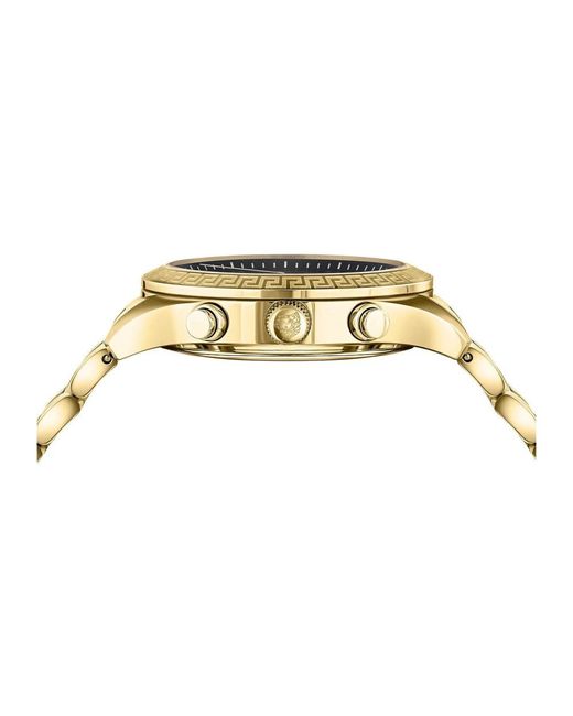 Versace Metallic Armbanduhr 40 mm armband edelstahl lady greca chrono