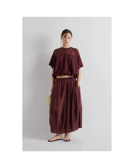 MEIMEIJ Red Maxi Skirts