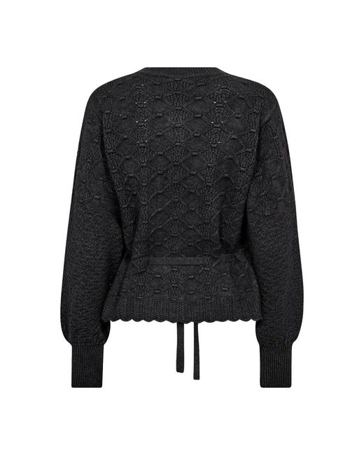 co'couture Truien & Vesten ,Grijs ,Cardigans in het Black