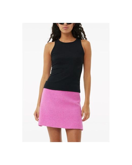 Ganni Black Sleeveless Tops