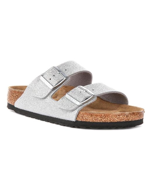 Birkenstock White Sliders