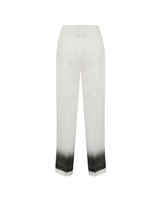 Trousers > slim-fit trousers Liviana Conti en coloris White