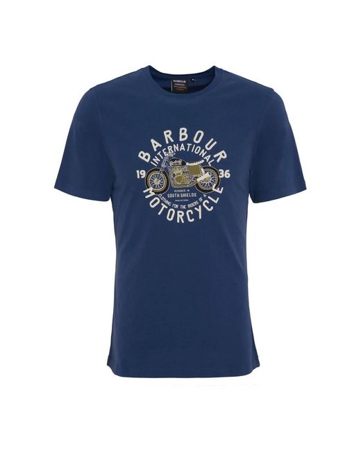 Barbour Blue T-Shirts for men