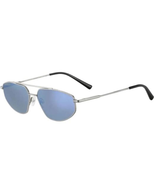 Serengeti Blue Metal Frame Sunglasses