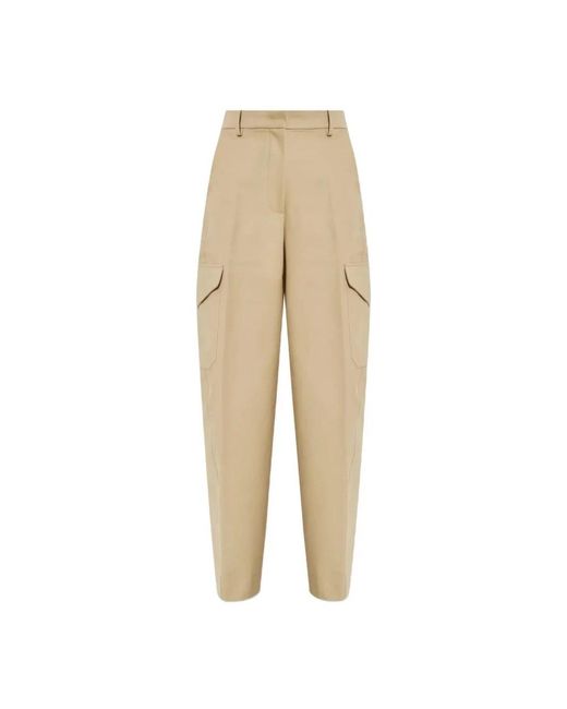 Givenchy Broeken ,Katoen Cocoon Utility Pants in het Natural