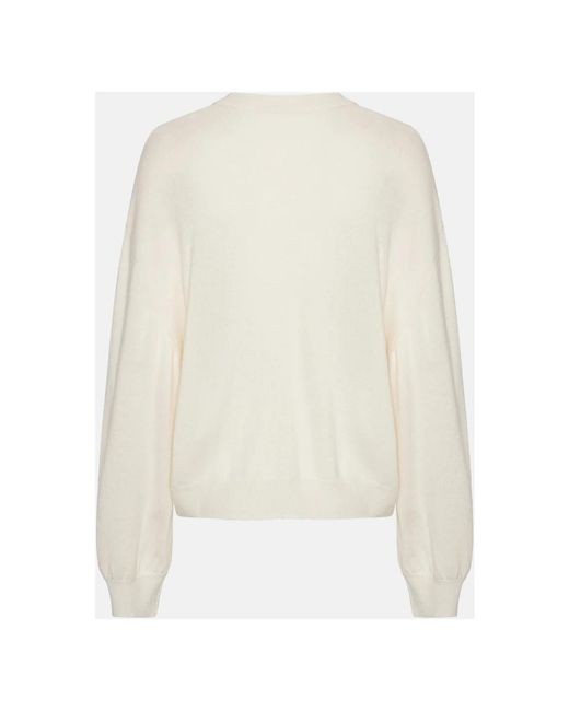 ROTATE BIRGER CHRISTENSEN White Round-Neck Knitwear