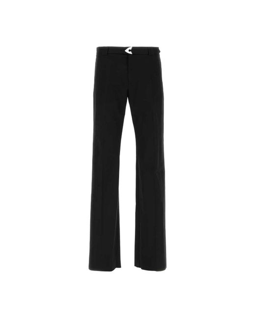 Straight Trousers Alexander McQueen de hombre de color Black