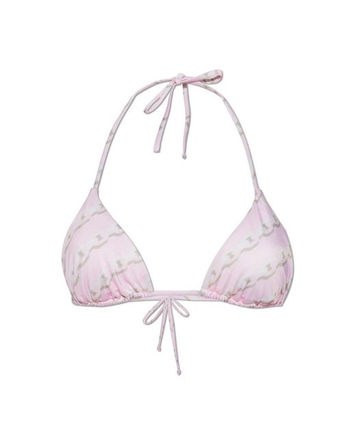 Versace Badmode ,Roze ,Badpak Top Met Schatprint in het Pink