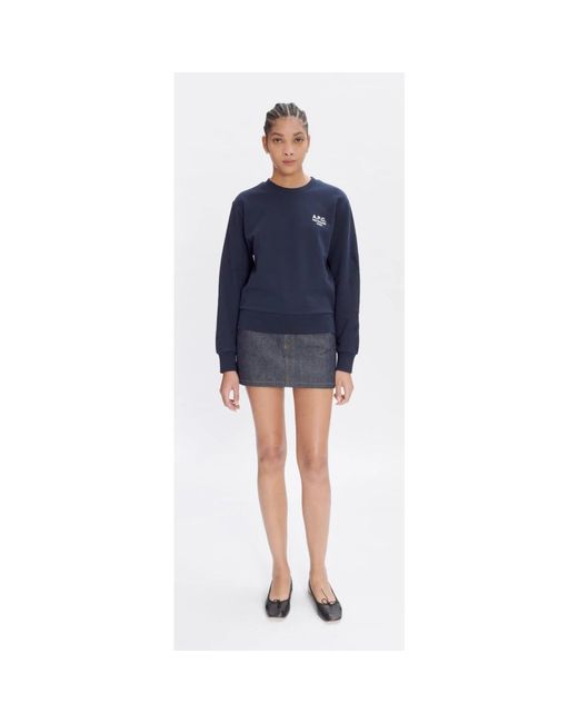 A.P.C. Blue Sweatshirts