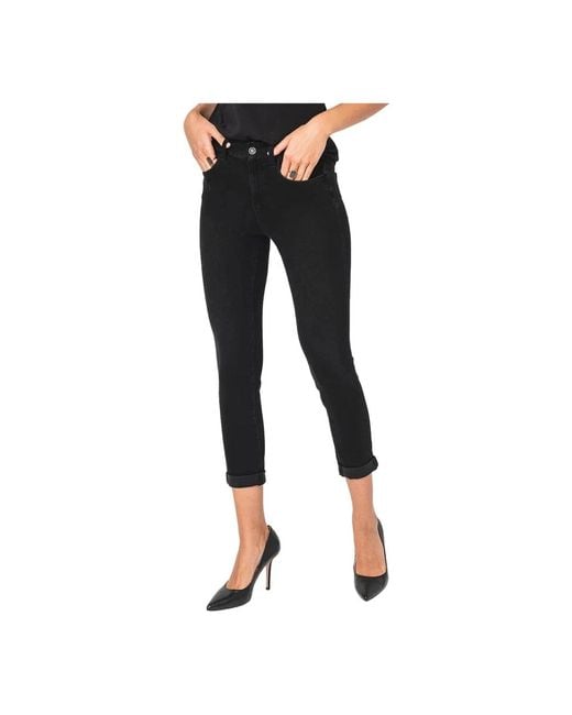 Liu Jo Cropped Jeans in het Black