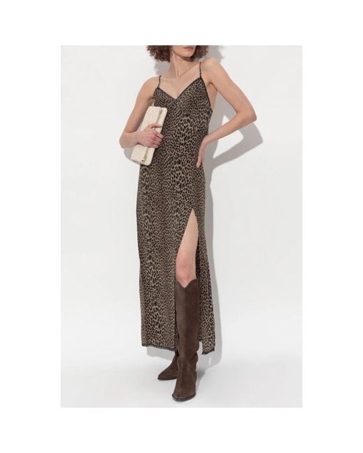 Zadig & Voltaire Brown Kleid Ramelil