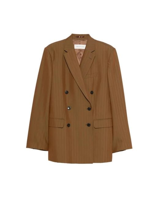 Dries Van Noten Brown Blazers
