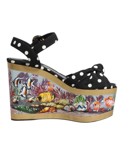 Dolce & Gabbana Blue Wedges