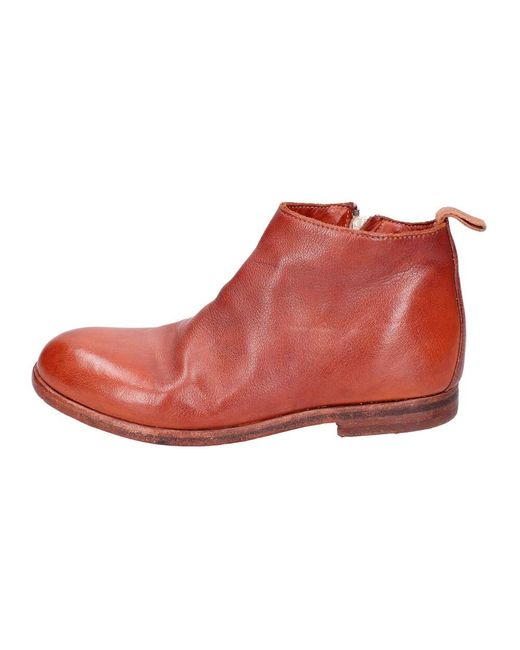 Moma Red Ankle Boots