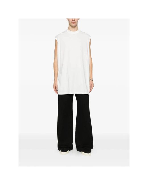 Rick Owens White Sleeveless Tops for men