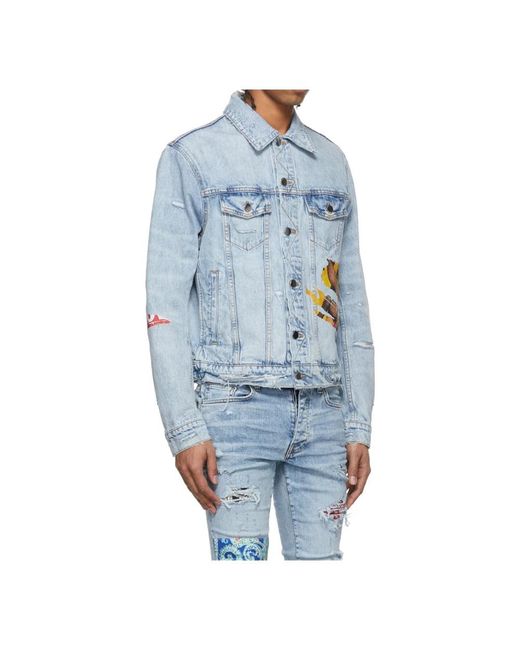 Amiri Blue Denim Jackets for men