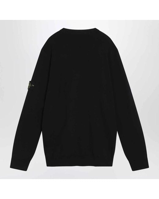 Stone Island Stilvolle Pullover Mit Rundhalsausschnitt in Black für Herren