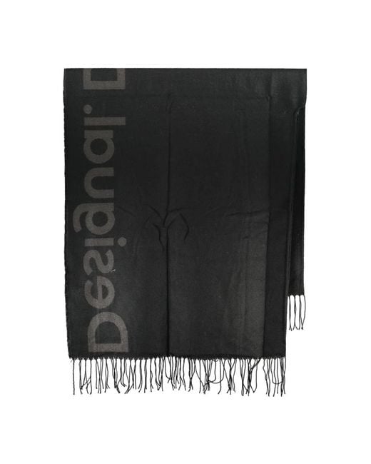 Desigual Black Winter Scarves