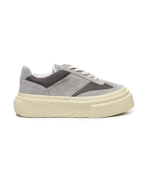MM6 by Maison Martin Margiela Zilver Filigraan Vetersneakers in het Gray voor heren