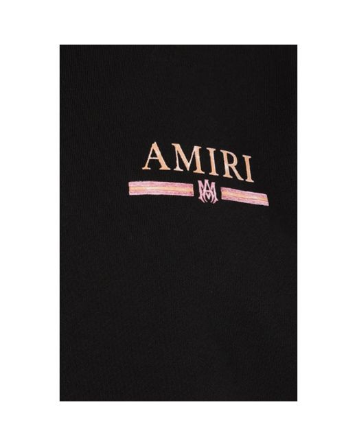 Amiri Schwarzer baumwoll-jersey-pullover watercolor bar in Black für Herren