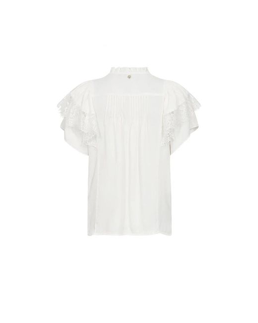 Mos Mosh Overhemden ,Wit ,Blouses in het White