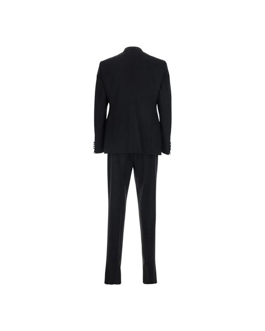 Emporio Armani Black Single Breasted Suits for men