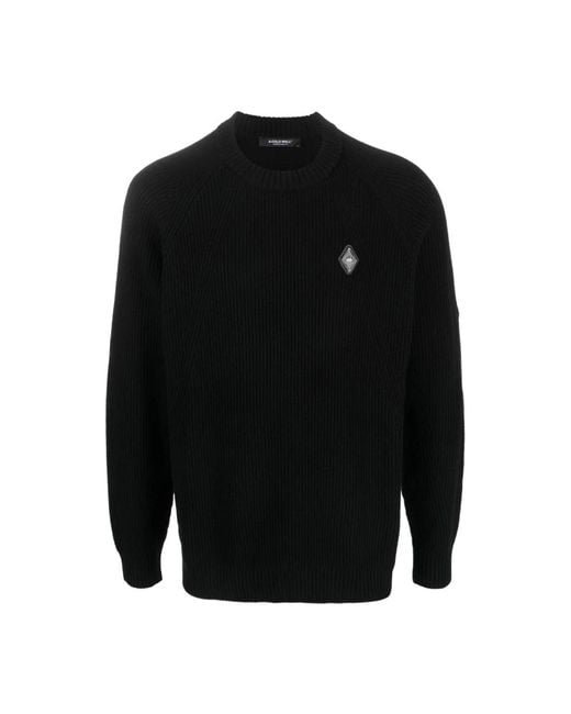 A_COLD_WALL* Black Round-Neck Knitwear for men