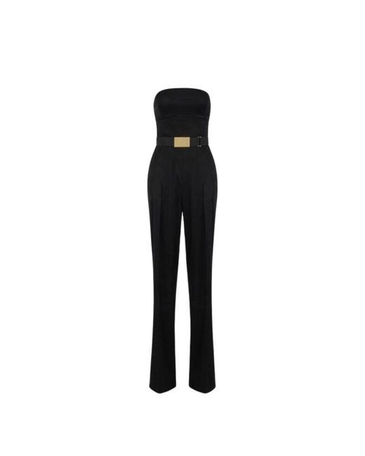 Elisabetta Franchi Black Jumpsuits