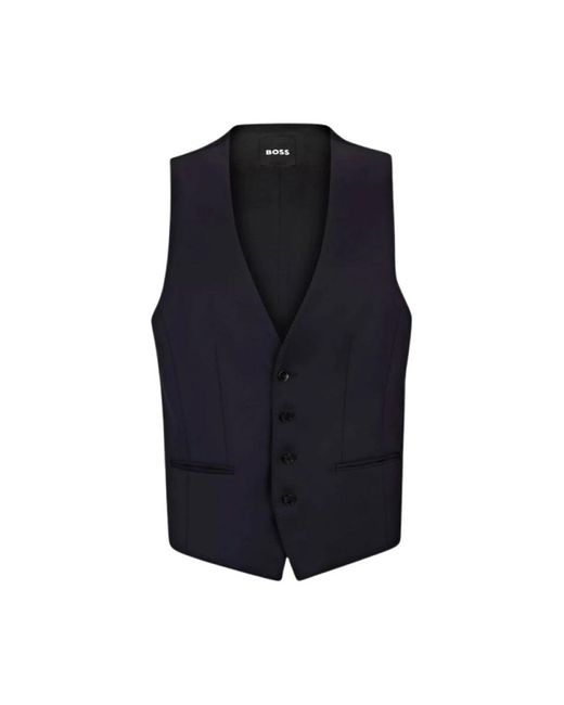 Boss Blue Waistcoats for men