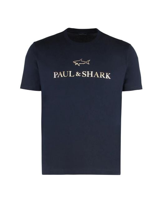 Paul & Shark T-Shirts in het Blue voor heren