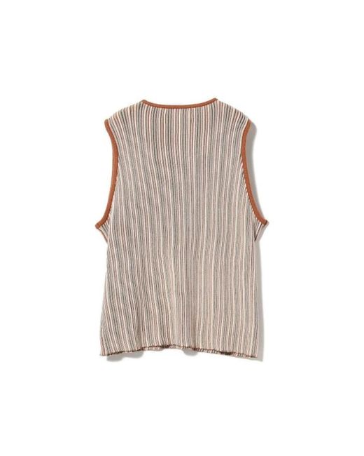 Beams Plus Natural Sleeveless Tops for men