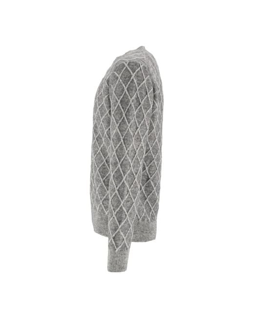 Ballantyne Gray Round-Neck Knitwear for men