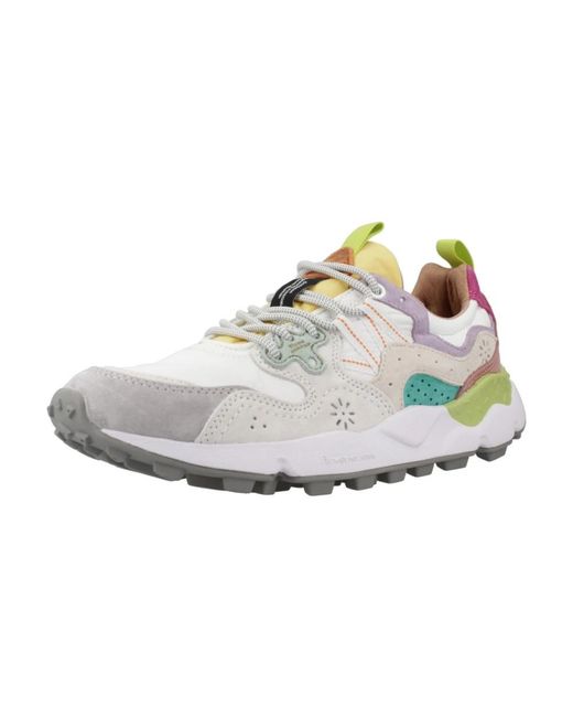 Flower Mountain White Sneakers