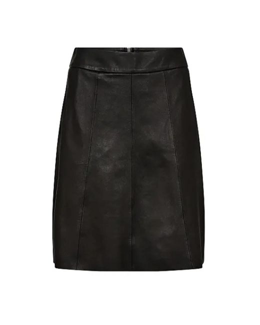 Mos Mosh Black Leather Skirts