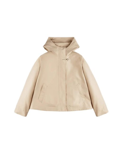 Fay Hooded Parka in het Natural
