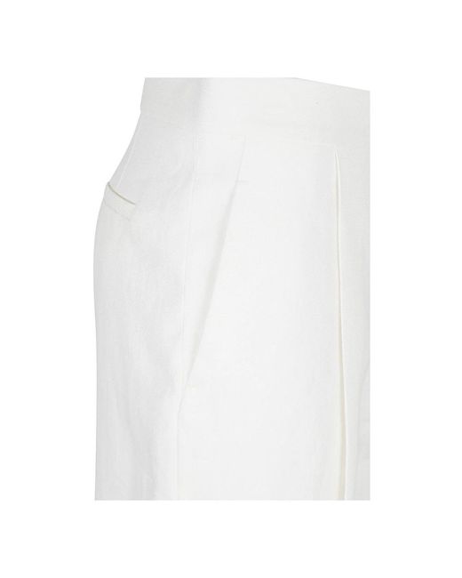 Chloé White Straight Trousers