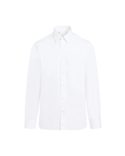 Givenchy Overhemden ,Wit ,Katoen Shirt Met Lange Mouwen in het White voor heren
