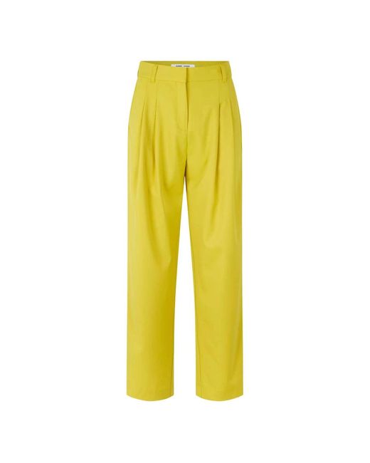 Samsøe & Samsøe Yellow Straight Trousers