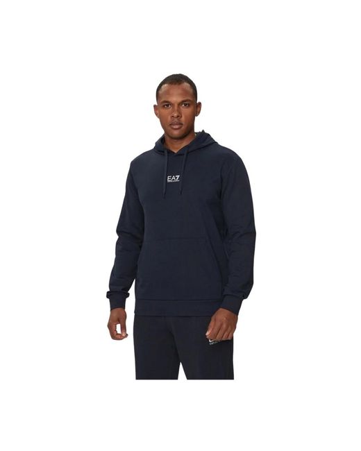 EA7 Hoodies & Sweatvesten ,Blauw ,Hoodies in het Blue voor heren