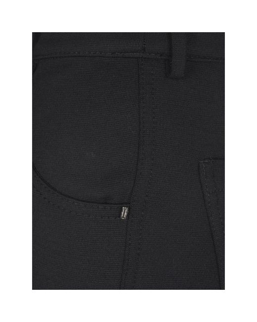 Sportmax Black Schwarze anzughose, hohe taille, slim fit