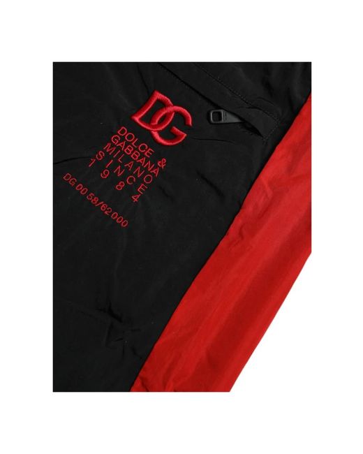 Dolce & Gabbana Leopard print jogger hose in Red für Herren